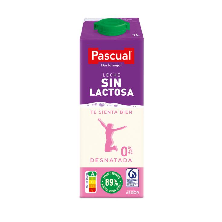 LECHE DESNATADA SIN LACTOSA, 1L PASCUAL