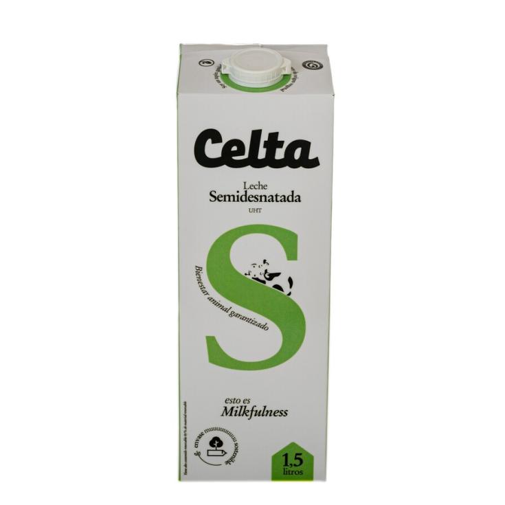 LECHE SEMIDESNATADA, 1,5L CELTA