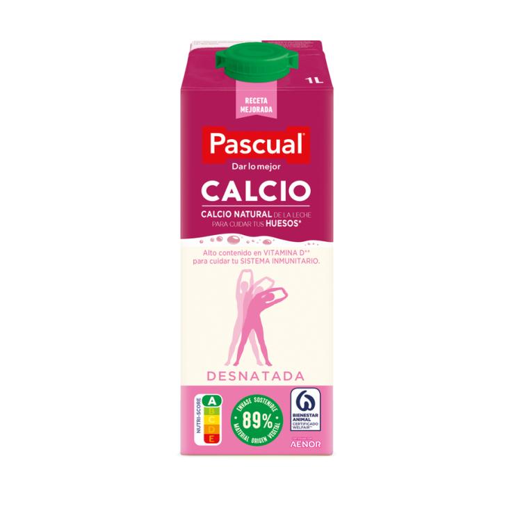 LECHE DESNATADA CON CALCIO, 1L PASCUAL