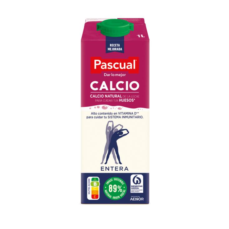 LECHE ENTERA CON CALCIO, 1L PASCUAL