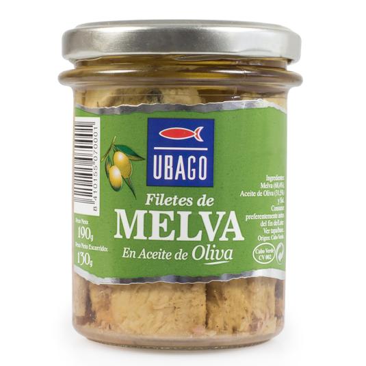 FILETE DE MELVA EN ACEITE OLIVA, 85GR UBAGO