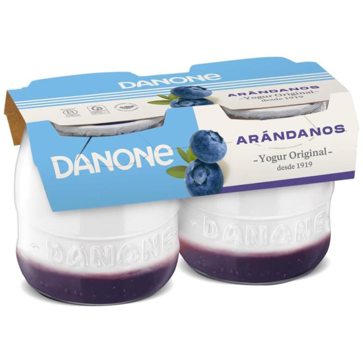 YOGUR CON ARÁNDANOS, 2X130G DANONE