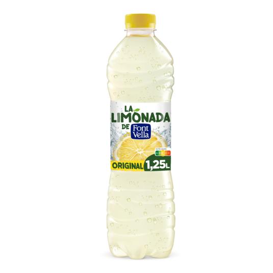 AGUA MINERAL CON ZUMO LIMON, 1.25L FONT VELLA