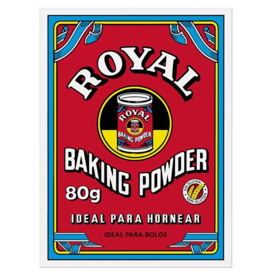 PREPARADO EN POLVO PARA HORNEAR, 80GR ROYAL