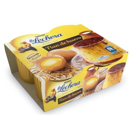 FLAN DE HUEVO, 4X100G LA LECHERA