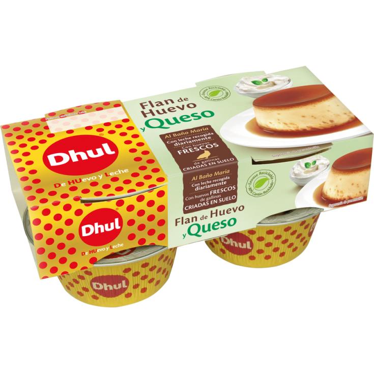 FLAN DE HUEVO Y QUESO, 4X110GR DHUL