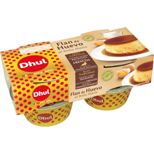 FLAN DE HUEVO, 4X110GR DHUL