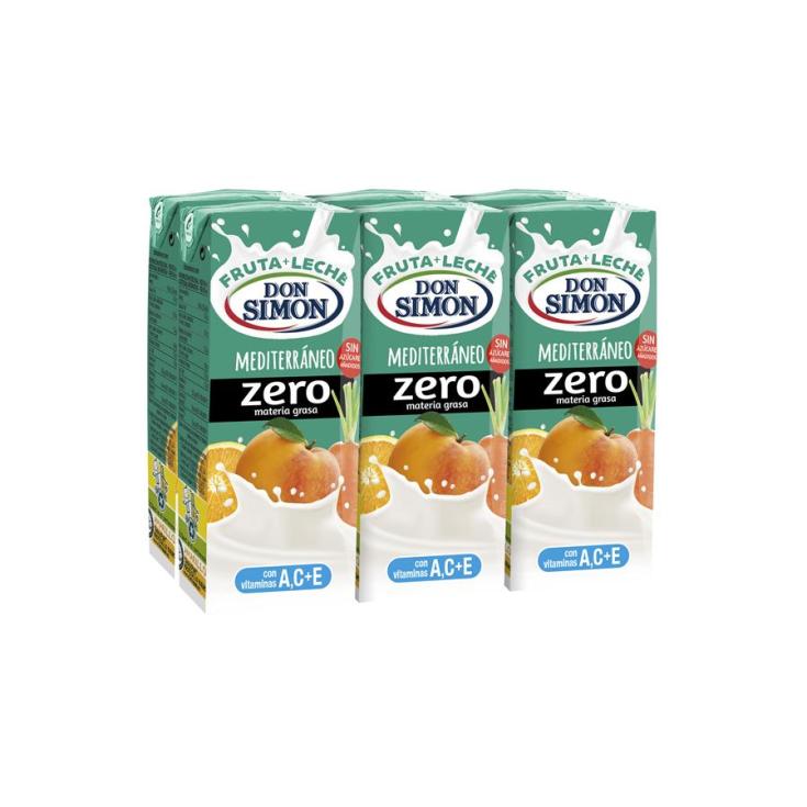 ZUMO MEDITERRANEO Y LECHE S/AZU, 6X200ML DON SIMON