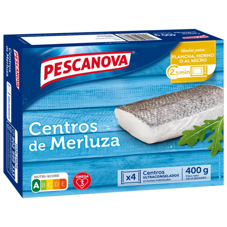 CENTROS DE MERLUZA 4 UNIDADES ESTUCHE 400 G PESCANOVA