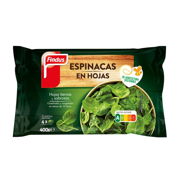 ESPINACAS CORTADAS, 400G FINDUS 