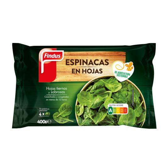 ESPINACAS CORTADAS, 400G FINDUS 