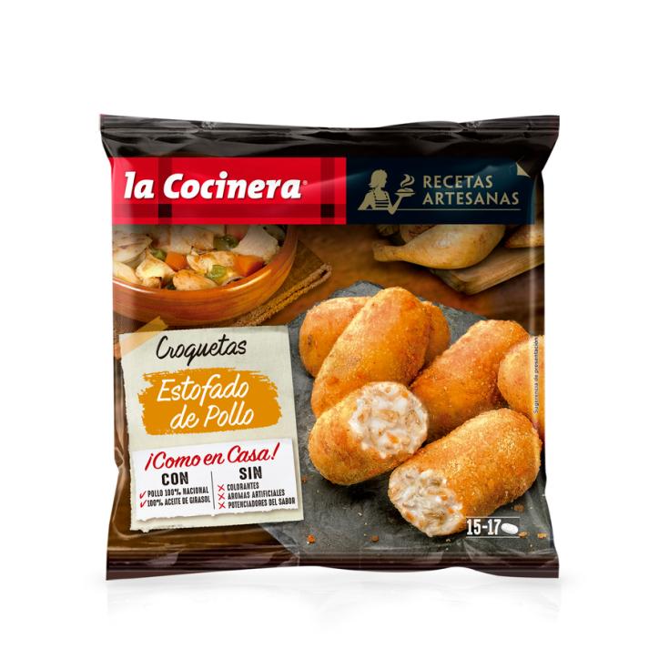 CROQUETAS ARTESANAS DE POLLO, 500G LA COCINERA