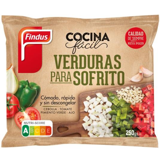 VERDURAS PARA SOFRITO, 250G FINDUS 