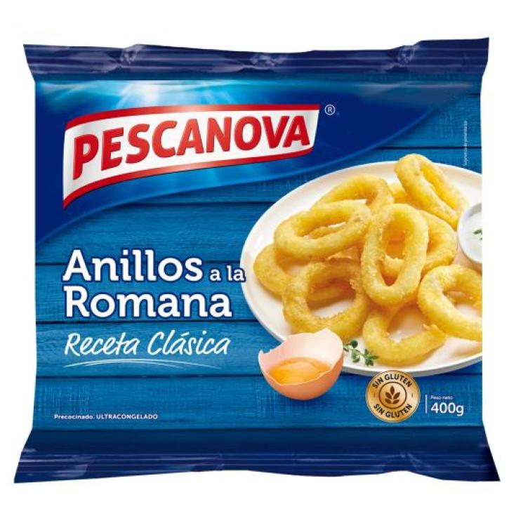 ANILLAS A LA ROMANA SIN GLUTEN , 400G PESCANOVA