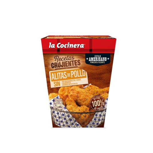 ALITAS POLLO ESTILO AMERICANO ,500G LA COCINERA