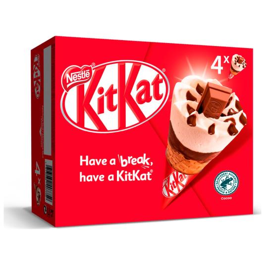 CONO KIT KAT 4X100 HELADOS NESTLE