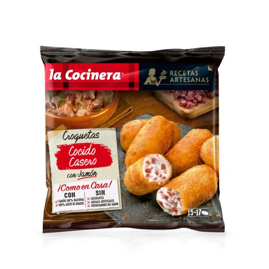 CROQUETAS ARTESANAS DE COCIDO ,500G LA COCINERA