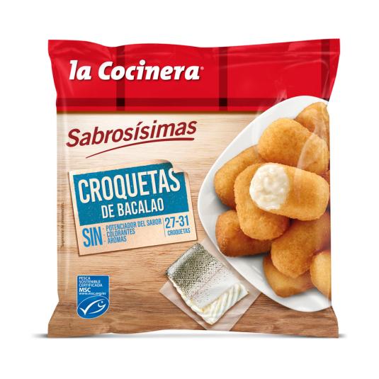 CROQUETAS DE BACALAO, 500G LA COCINERA