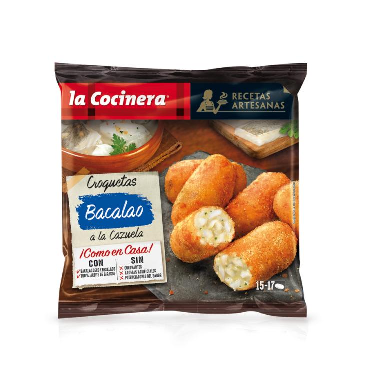 CROQUETAS ARTESANAS DE BACALAO ,500G LA COCINERA