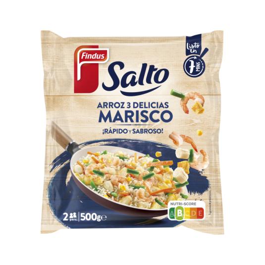 SALTO ARROZ 3 DELICIAS MARISCO, 500G FINDUS 