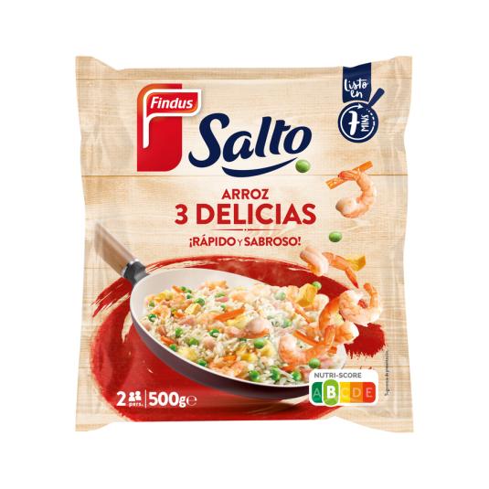 SALTO ARROZ 3 DELICIAS TRADICIONAL, 500G FINDUS 