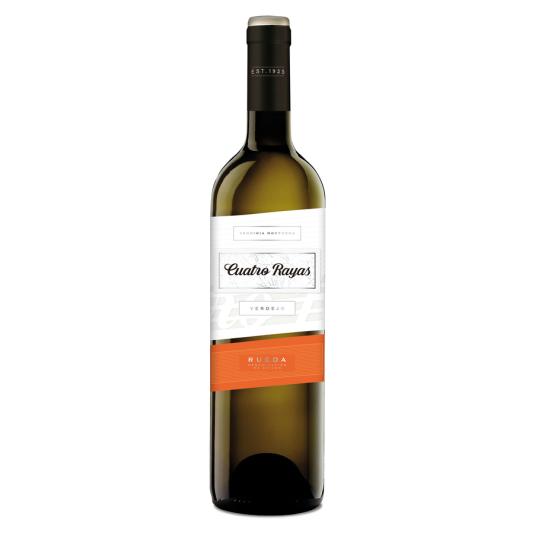 VINO BLANCO VERDEJO D.O.RUEDA, 750ML CUATRO RAYAS