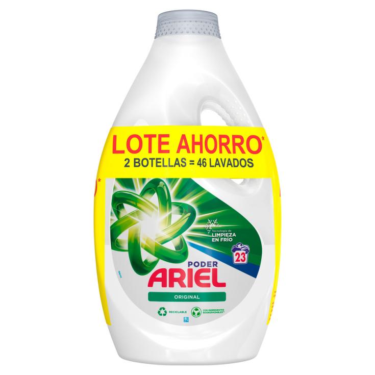 DETERGENTE MAQUINA LIQUIDO BOTELLA 2 *23 DOSIS ARIEL