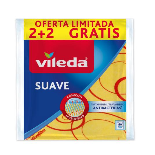 BAYETA SUAVE CON MICROFIBRAS, 2+1 VILEDA