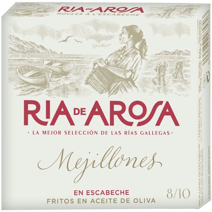 MEJILLONES ESCABECHE 8-10, 69G CONSERVAS ORTIZ