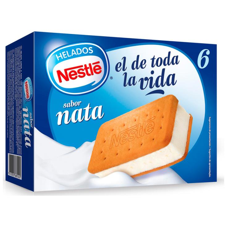 SANDWICH DE NATA, 6X100ML HELADOS NESTLE