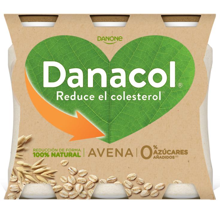 DANACOL DE AVENA 0%, 6X100GR DANONE