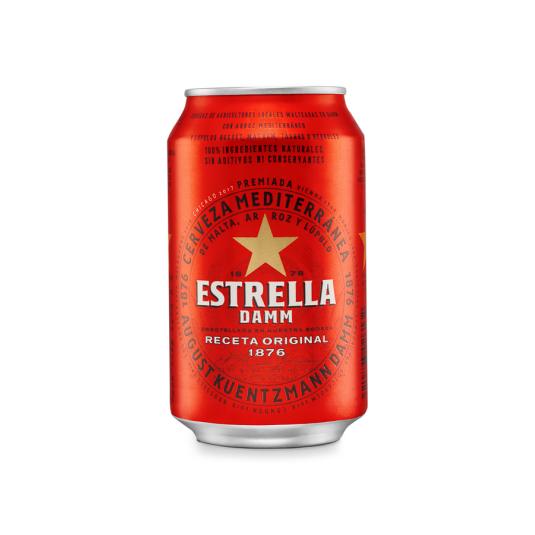 CERVEZA , 330ML ESTRELLA DAMM