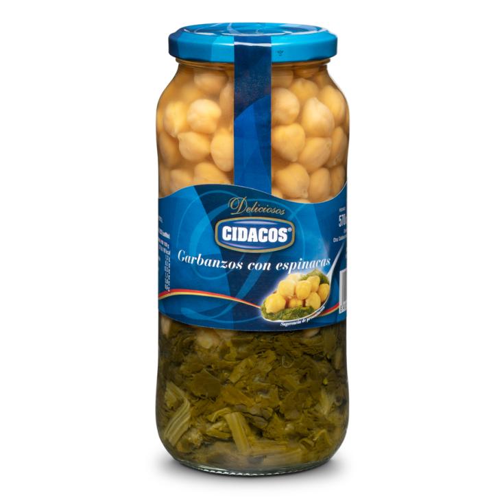 GARBANZOS CON ESPINACAS, 400G CIDACOS