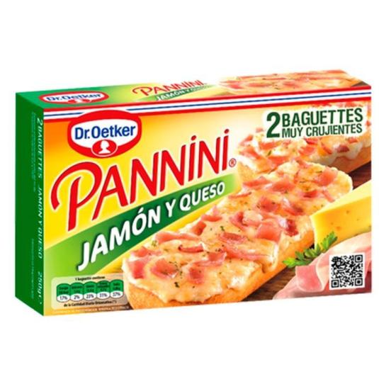 PANNINI JAMON Y QUESO , 2X125G DR OETKER