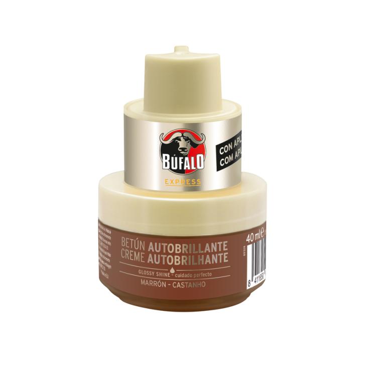 LIMPIA CALZADO CREMA 2N1 MARRON, 50 ML BUFALO