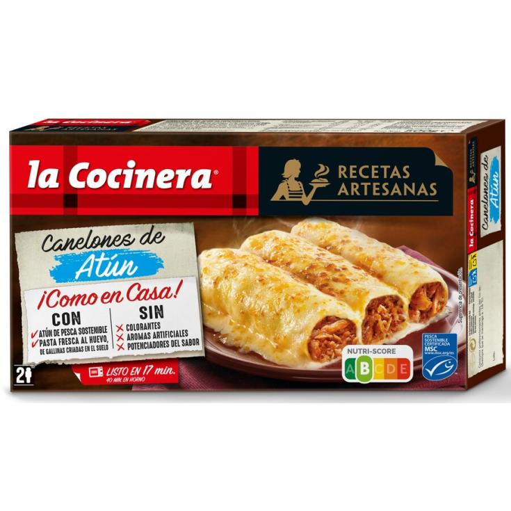 CANELONES DE ATUN , 500G LA COCINERA