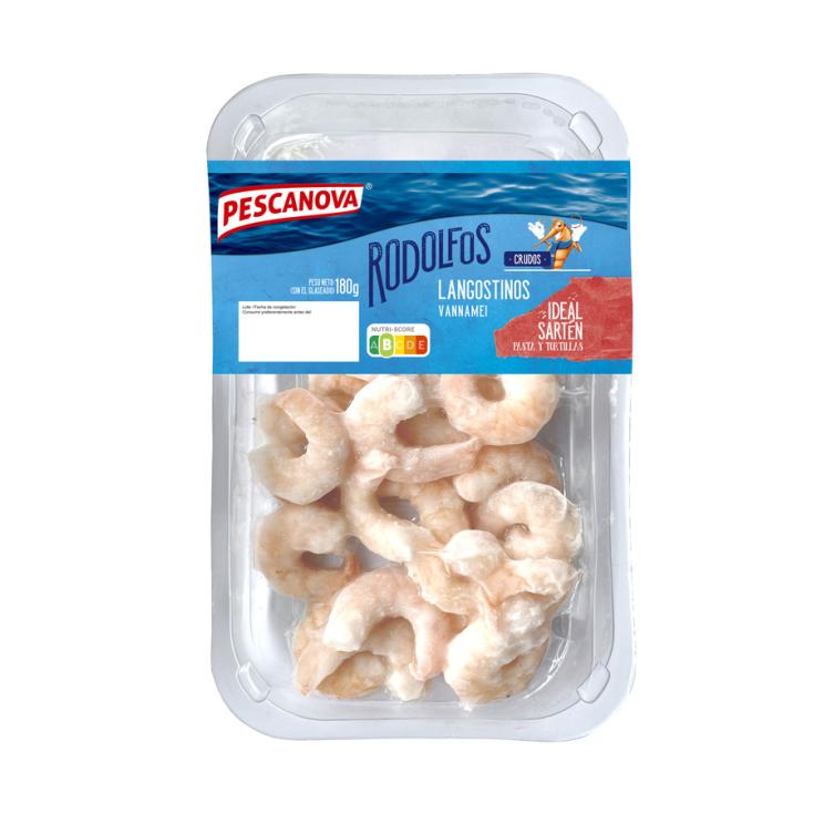 LANGOSTINO CRUDO PELADO, 180G PESCANOVA