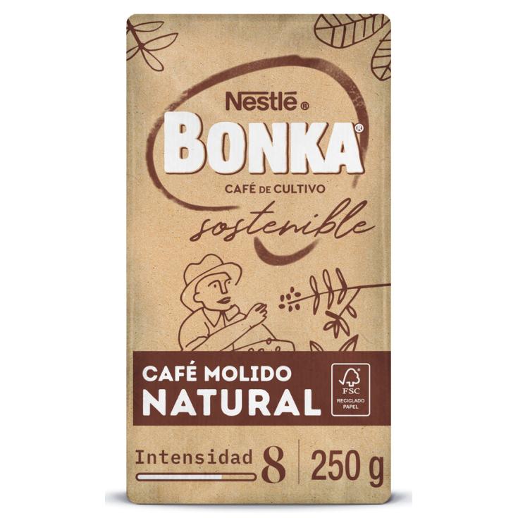 CAFE MOLIDO NATURAL, 250GR BONKA