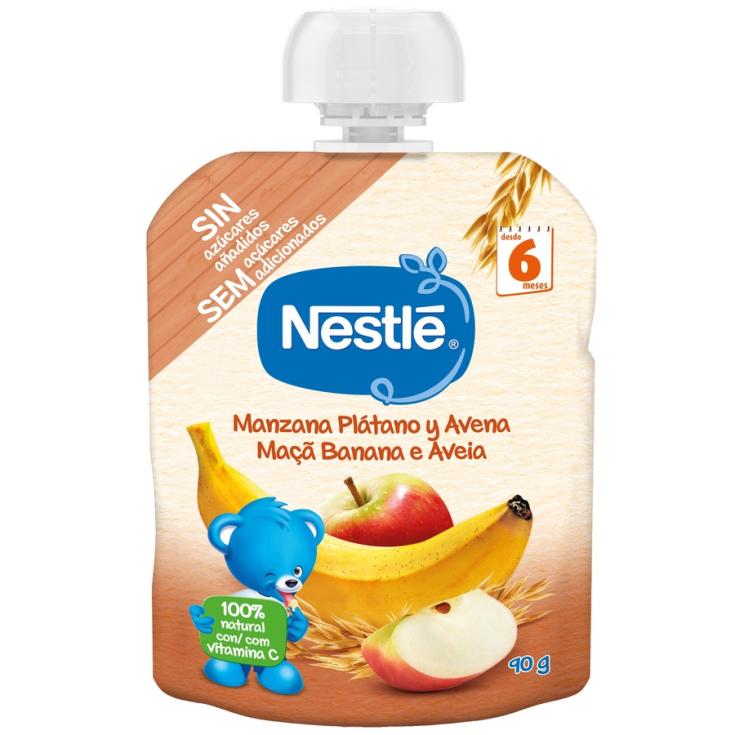 POUCHES MANZANA PLATANO AVENA, 90GR NESTLE