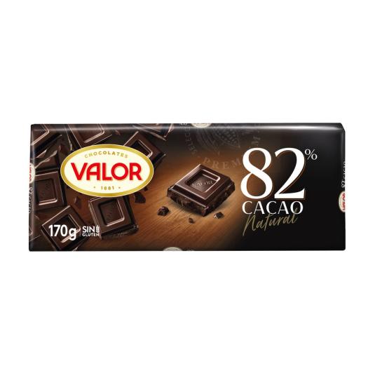 CHOCOLATE NEGRO 82%, 170GR VALOR