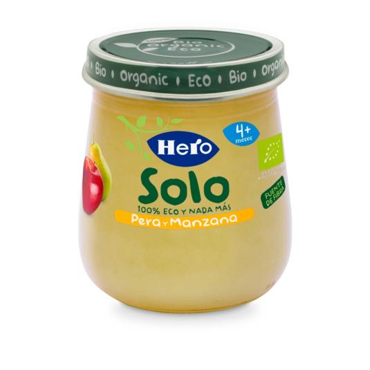 PERA-MANZANA ECO, 120GR HERO BABY SOLO