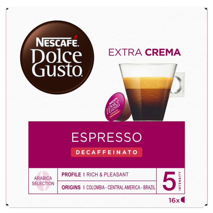 CAPSULAS DE CAFE ESPRESSO DESCAFEINADO DOLCE GUSTO