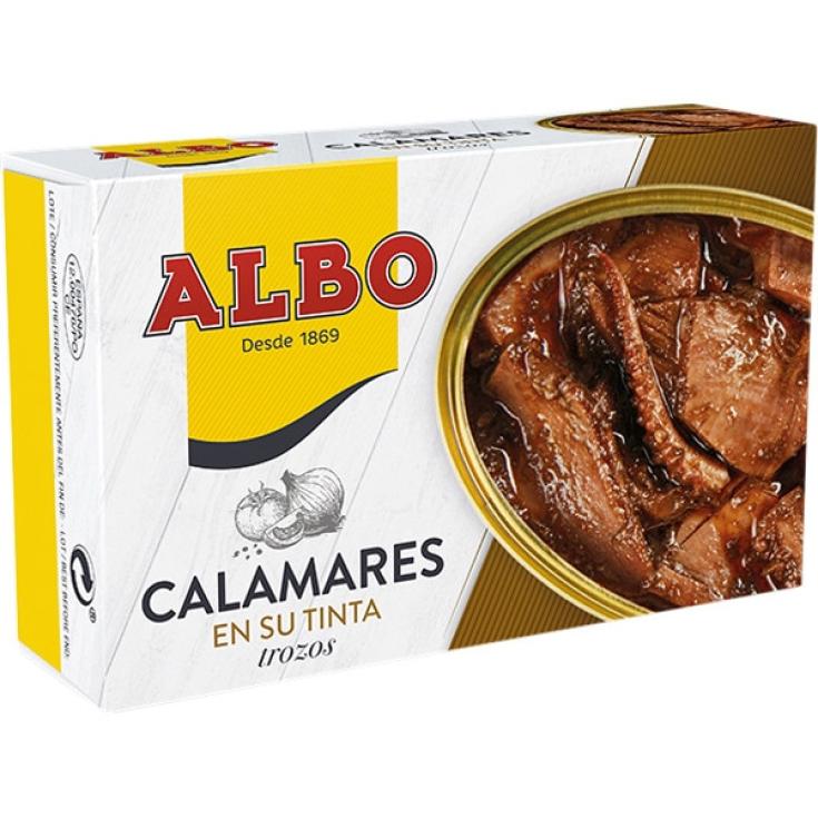 TROZOS DE CALAMARES EN SU TINTA, 72GR ALBO