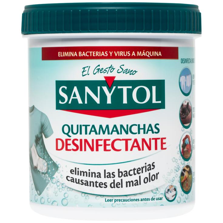 QUITAMANCHAS DESINFECTANTE POLVO, 450GR SANYTOL