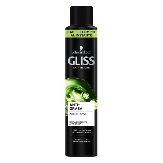 CHAMPU EN SECO ANTI-GRASA, 200 ML GLISS