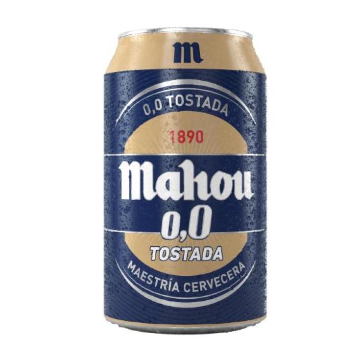 CERVEZA 0,0 TOSTADA, 330ML MAHOU