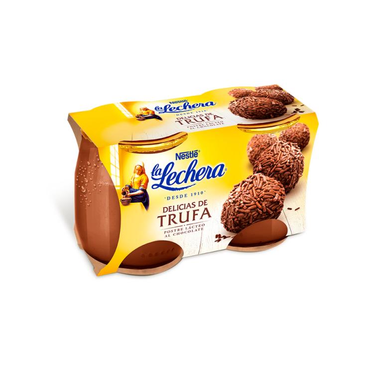 POSTRE DELICIAS TRUFA PACK2, 250G LA LECHERA