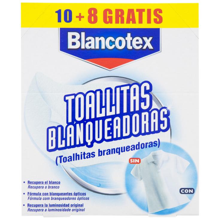 TOALLITAS BLANQUEADORAS 10+8UD BLANCOTEX