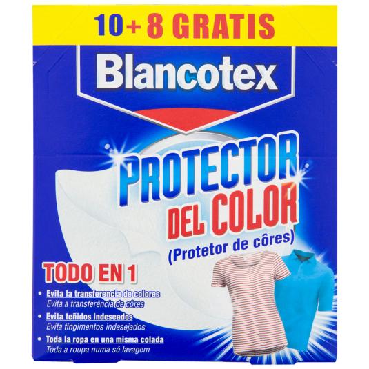 TOALLITAS PROTECTOR DE COLOR 10+8UD BLANCOTEX