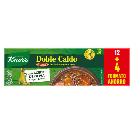 DOBLE CALDO DE CARNE, 16 PASTILLAS KNORR